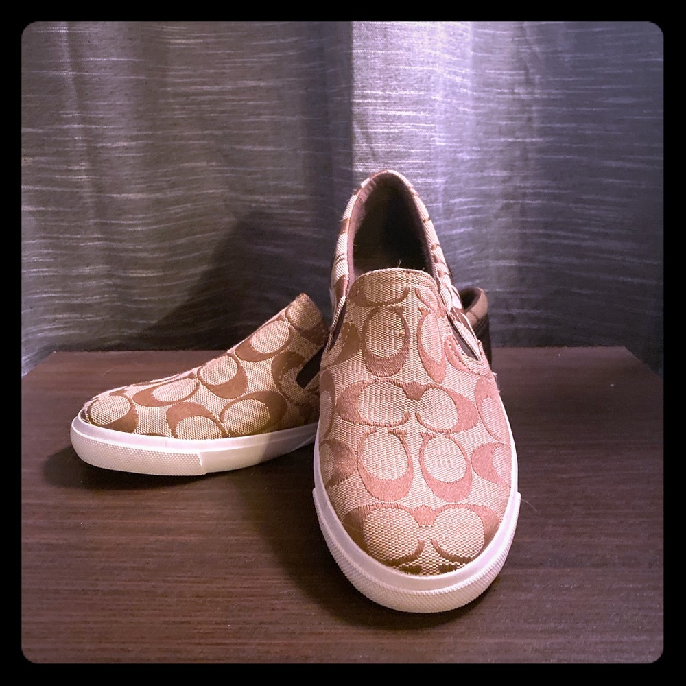 Coach Alegra canvas slip on sneaker size 6.5